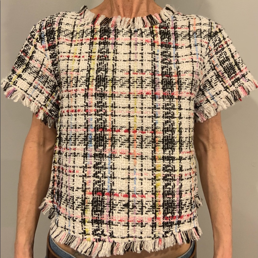 NWT Neiman Marcus Tweed Top